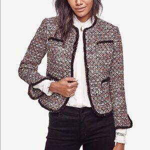 Ann Taylor Multicolor Tweed Jacket